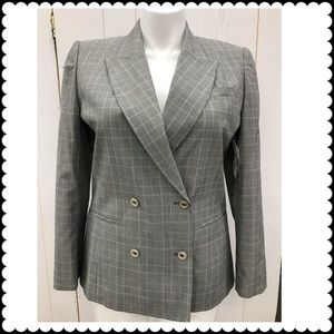 Vintage 80s/90s Double Breasted Blazer Sz 12 NEW